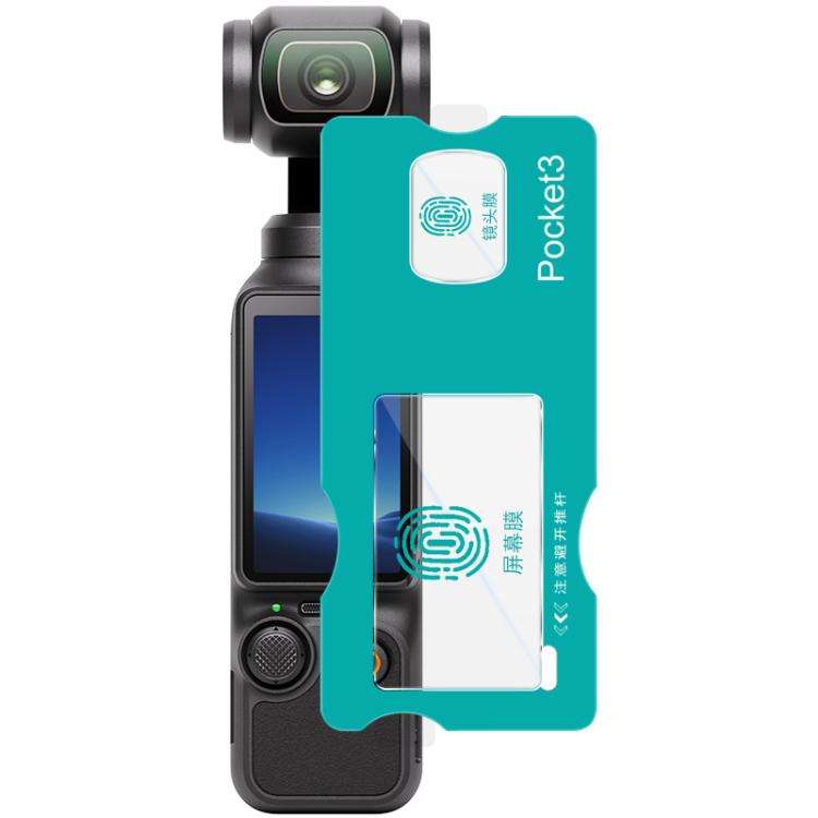 For DJI Osmo Pocket 3 imak Tempered Glass Film with Camera Lens Film, Self-positioning Version