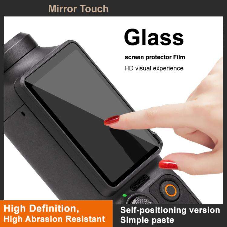 For DJI Osmo Pocket 3 imak Tempered Glass Film with Camera Lens Film, Self-positioning Version