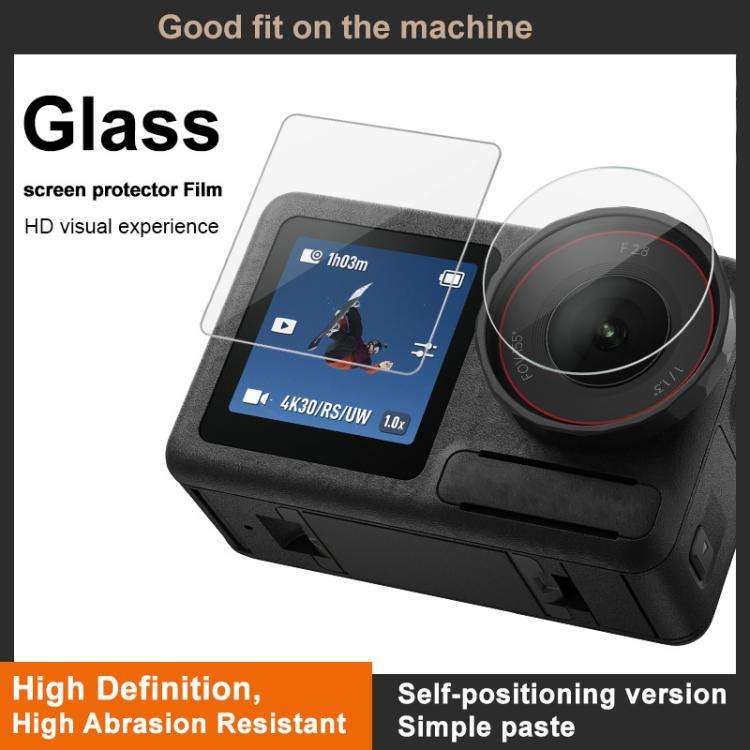 For DJI Osmo Action 4 imak Tempered Glass Film with Camera Lens Film, Self-positioning Version