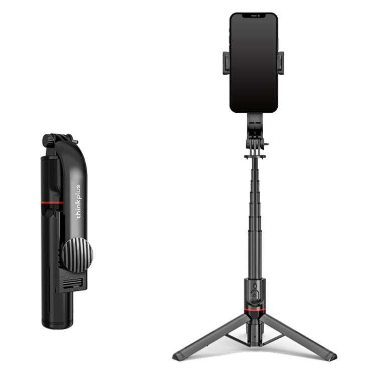 Lenovo Thinkplus Premium Aluminum Alloy Bluetooth Selfie Stick, 1.1m(Black)