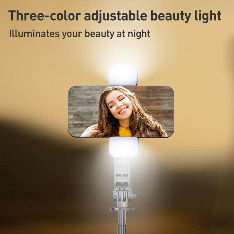 Lenovo Thinkplus H11L Premium Edition Aluminum Alloy Bluetooth Selfie Stick with Dual Fill Lights...
