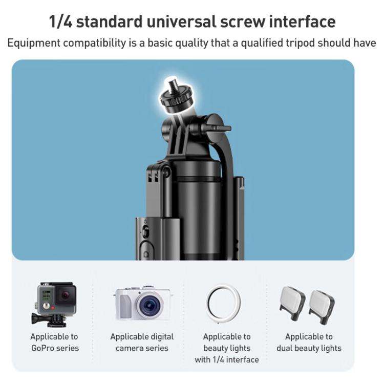Lenovo Thinkplus H18B Flagship Stainless Steel Bluetooth Selfie Stick with Dual Fill Light, 1.8m(...