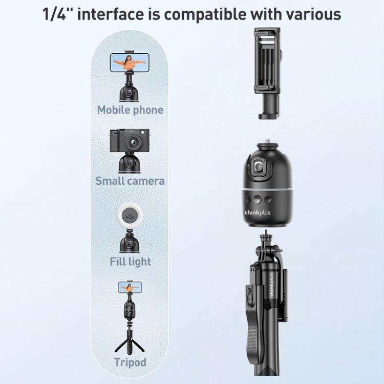 Lenovo Thinkplus H1C 360 Degree Face Recognition Smart AI Tracking Gimbal(Black)