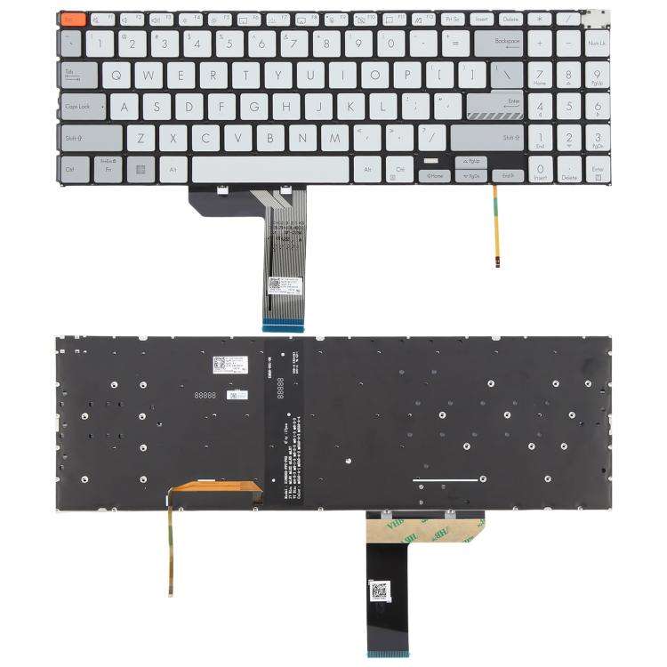 US Version Backlit Laptop Keyboard for Asus Vivobook Pro 15X OLED K6501 M6501(White)