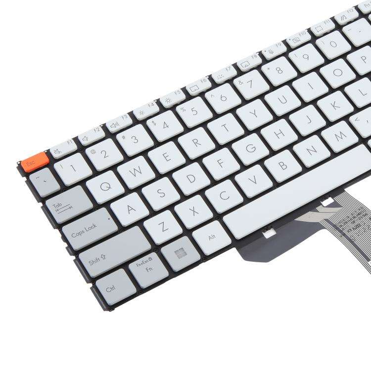 US Version Backlit Laptop Keyboard for Asus Vivobook Pro 15X OLED K6501 M6501(White)