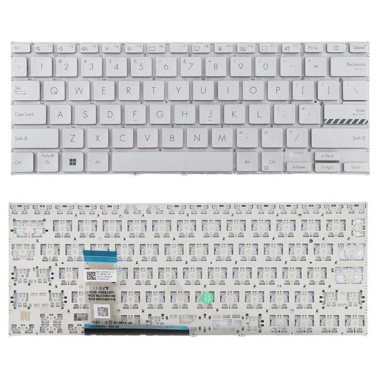 US Version Laptop Keyboard for Asus VivoBook 14 Pro X1402 M1402 D1402 F1402 X1403Z X1402Z(Silver)