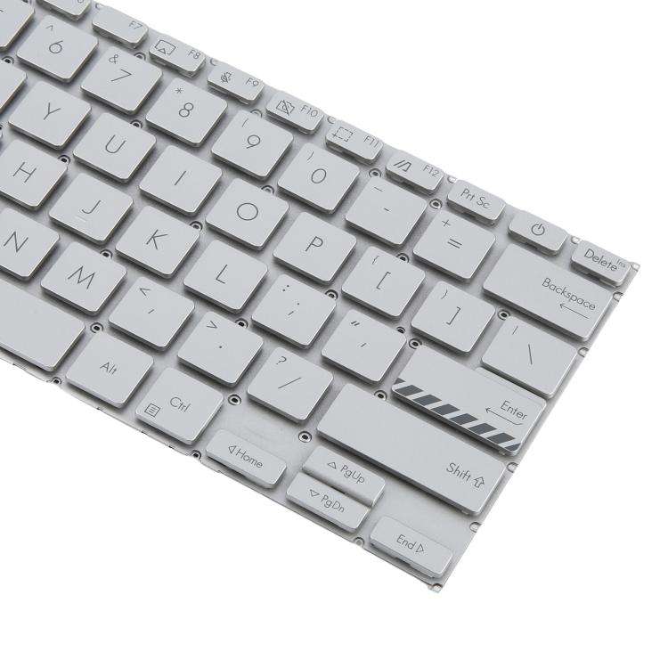 US Version Laptop Keyboard for Asus VivoBook 14 Pro X1402 M1402 D1402 F1402 X1403Z X1402Z(Silver)
