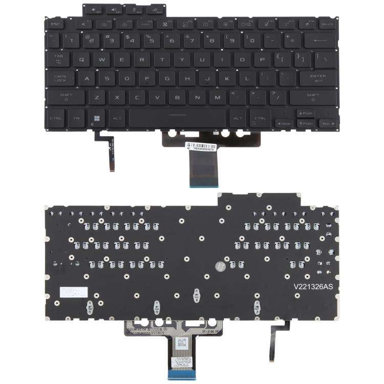 US Version Backlit Laptop Keyboard for Asus ROG Flow X13 GV302 2023 GV302XV GV302XU(Black)