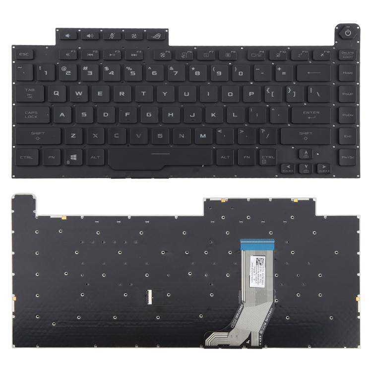 US Version RGB Backlit Laptop Keyboard for Asus ROG Strix Scar G512 G512LV G512LW G512LI(Black)