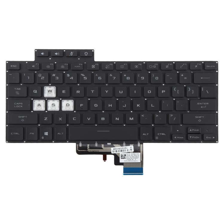 US Version Backlit Laptop Keyboard for Asus TUF Air Air FX516 FX516P FX516PR FX516PM FA516(Black)