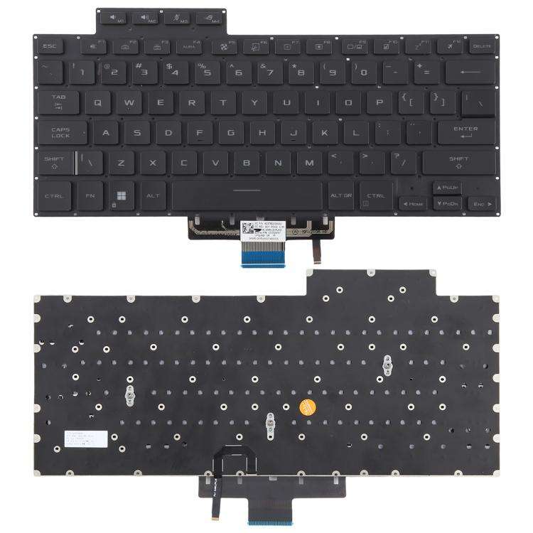 US Version Backlit Laptop Keyboard for Asus Zephyrus ROG 16 G16 GA503 15 GU603 GU603H(Black)