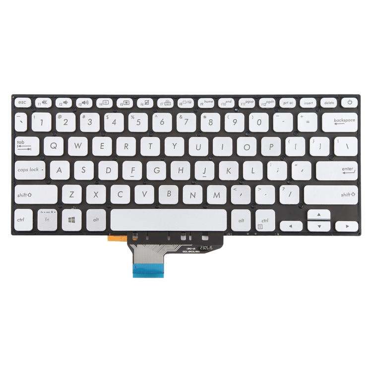 US Version Backlit Laptop Keyboard for Asus VivoBook S14 K430 A430 X430 S403 S4300F S4300U(Silver)