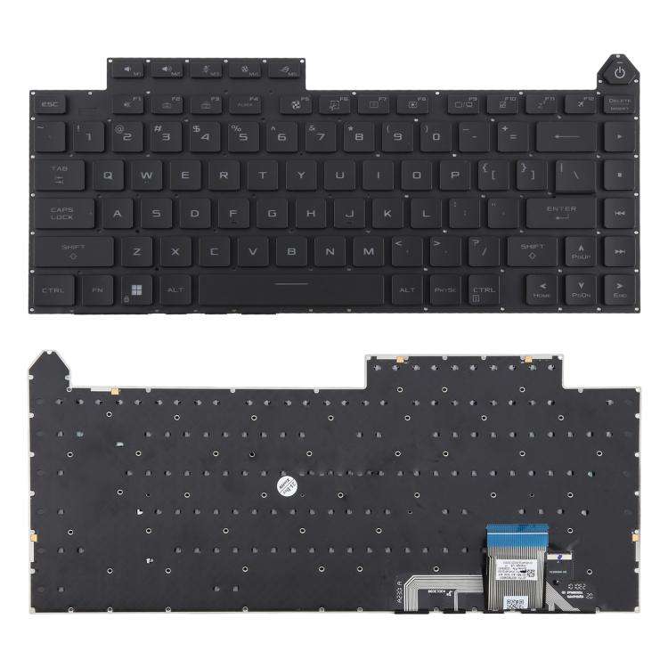 US Version RGB Backlit Laptop Keyboard for Asus ROG Strix G16 G614 G614JU G634 G634JY 2023(Black)