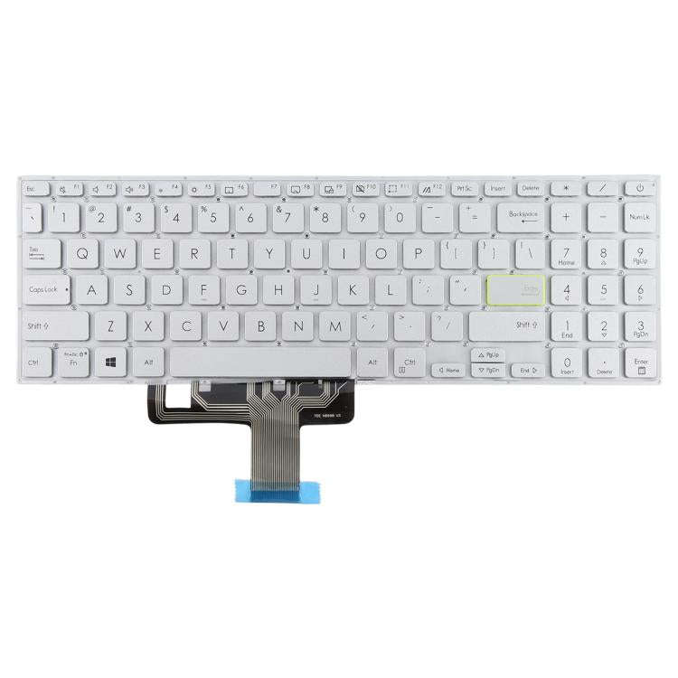 US Version Laptop Keyboard for Asus VivoBook X521 V5100E X521FL S5600F S533F 2020(Silver)