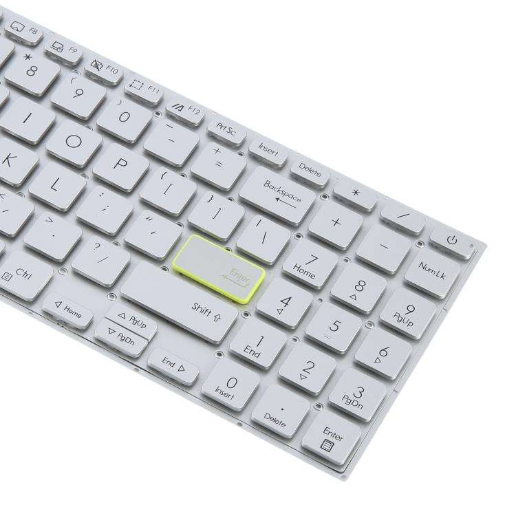 US Version Laptop Keyboard for Asus VivoBook X521 V5100E X521FL S5600F S533F 2020(Silver)