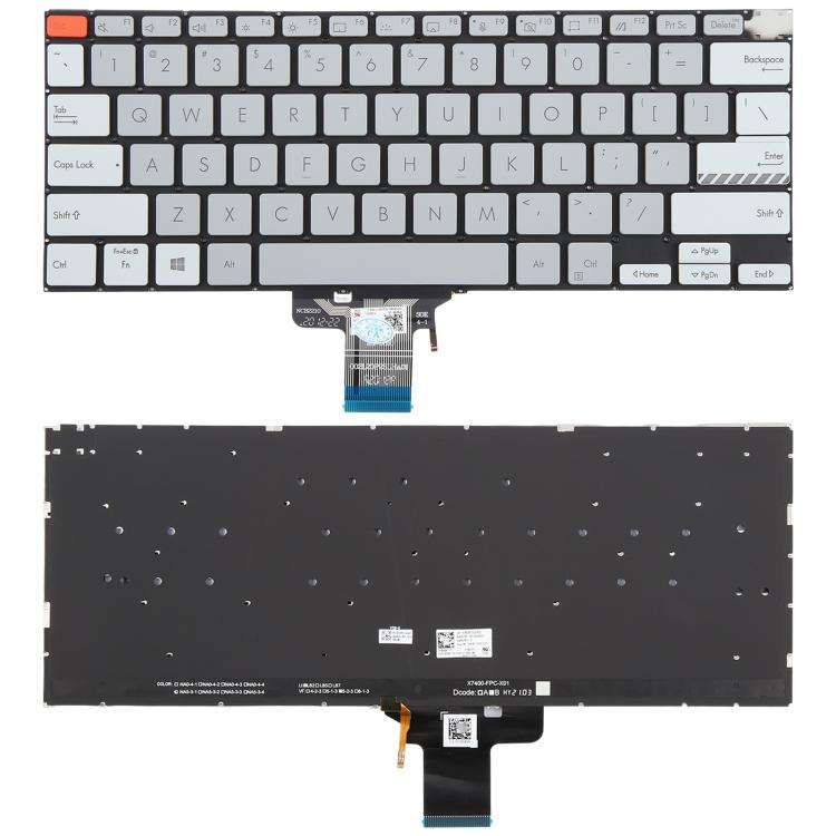 US Version Backlit Laptop Keyboard for Asus Vivobook Pro 14X M7400 M4700 M4700QC M4700PC M7600 M3...