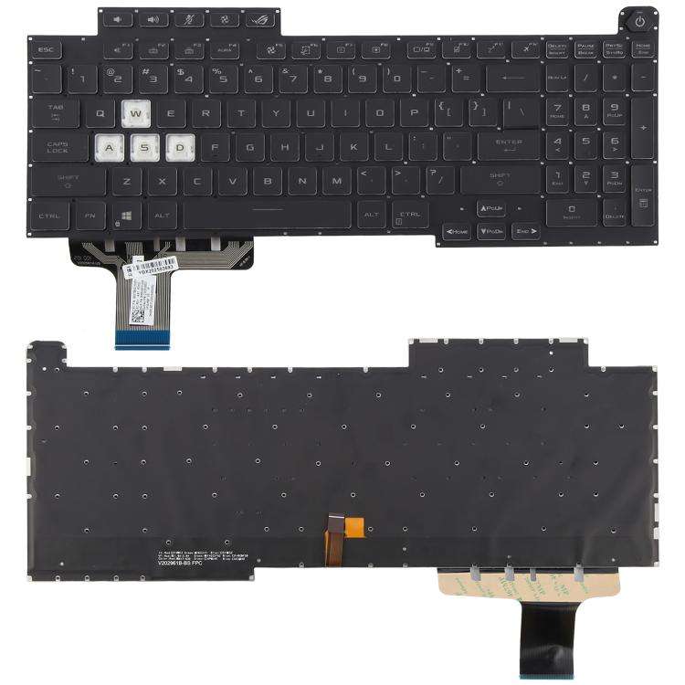 US Version 16 Pin Colorful Backlit Laptop Keyboard for Asus ROG Stirx G17 G713 G713Q G713QE G713Q...