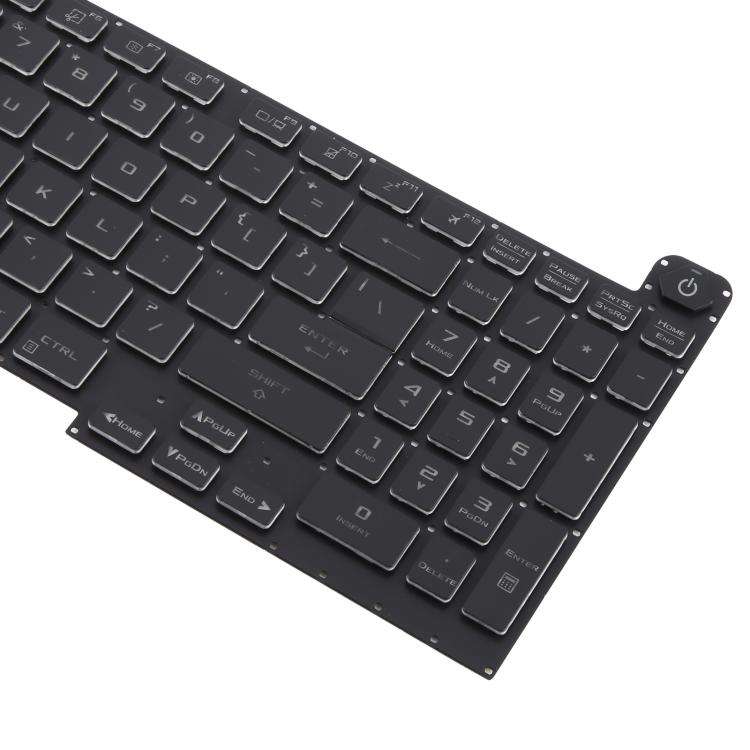 US Version 16 Pin Colorful Backlit Laptop Keyboard for Asus ROG Stirx G17 G713 G713Q G713QE G713Q...