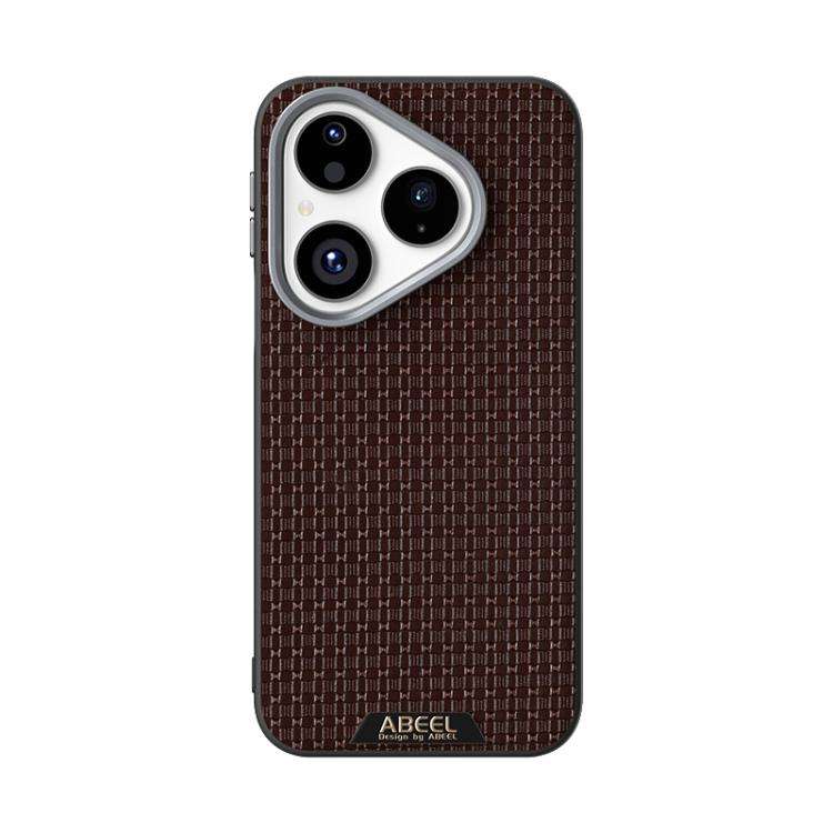 For Huawei Pura 80 5G ABEEL Ruyi Pattern 6D Micro Relief MagSafe Leather Phone Case(Brown)