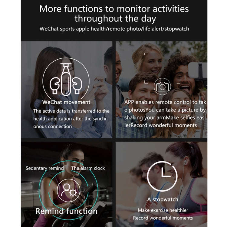 S18 1.3 inch TFT Screen IP67 Waterproof Smart Watch Bracelet, Support Sleep Monitor / Heart Rate ...