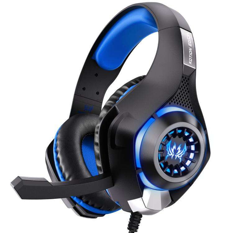 KOTION EACH GS400 Omni-directional Mic Gaming Headset, Length: About 1.9m(Black Blue)