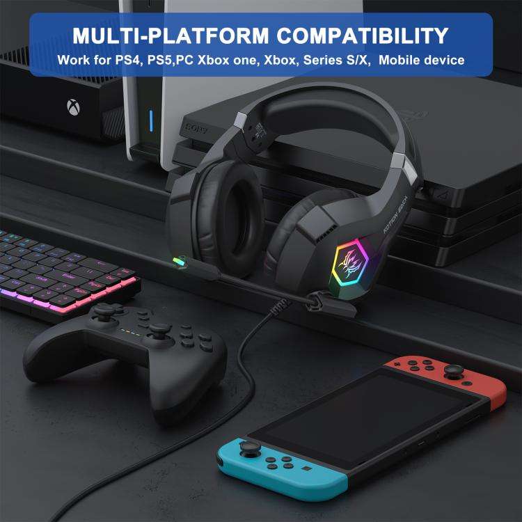 KOTION EACH GS450 Omni-directional Esports Headset with Mic, Length: About 1.9m(Blac)