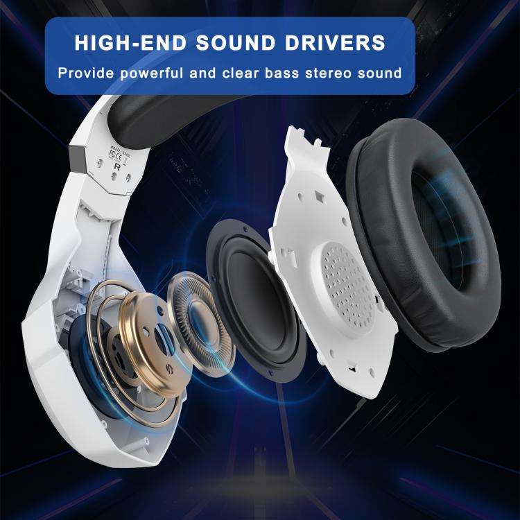KOTION EACH GS450 Omni-directional Esports Headset with Mic, Length: About 1.9m(White)