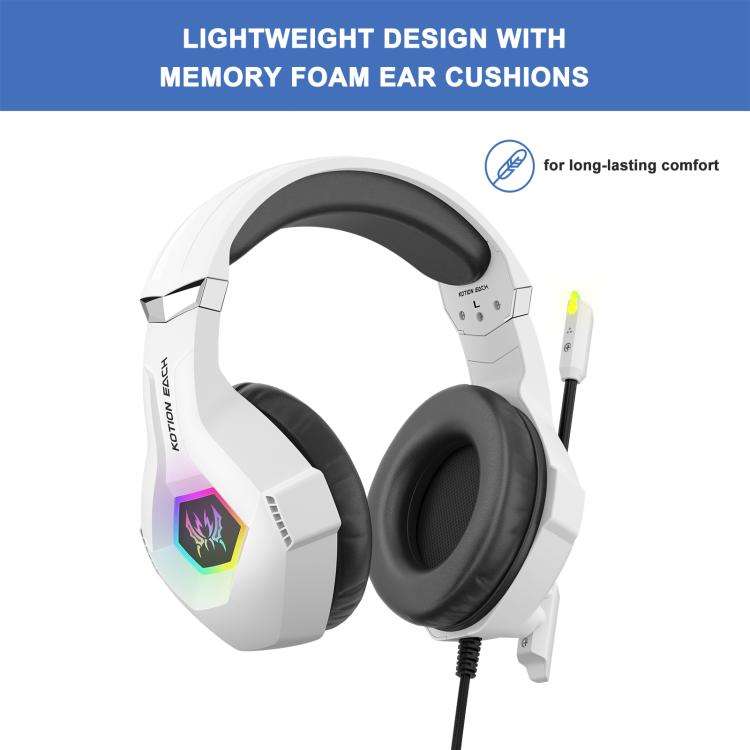 KOTION EACH GS450 Omni-directional Esports Headset with Mic, Length: About 1.9m(White)