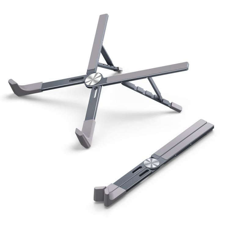 LS-001 Portable Folding Laptop Heightening Heat Dissipation Holder(Grey)