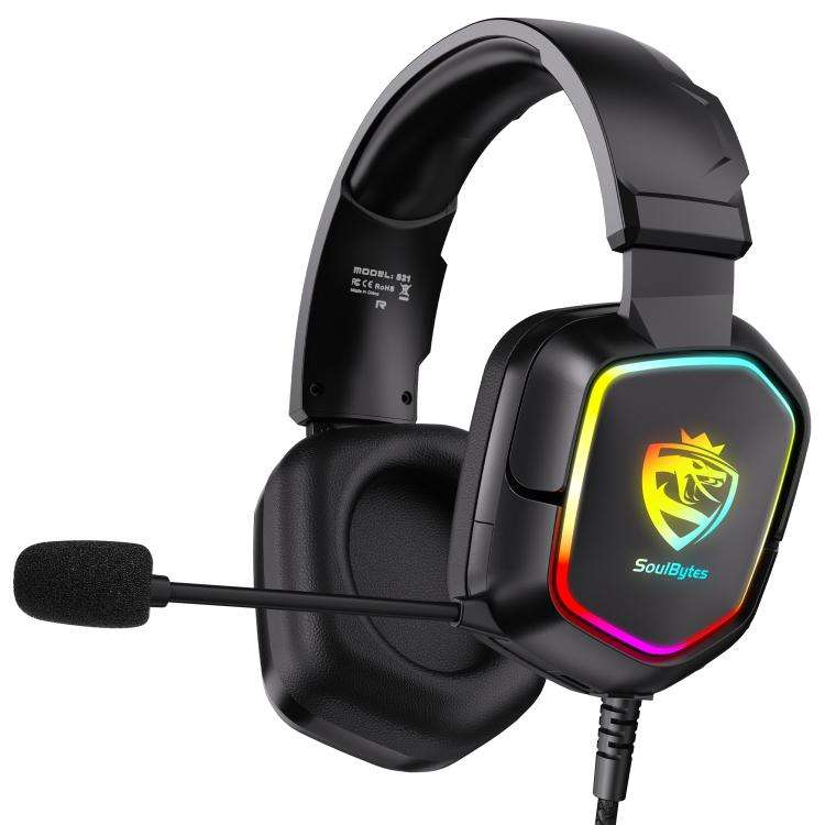 SoulBytes S21 Omni-directional Lightweight Memory Foam Ear Cushions Headset with Mic, Length: Abo...