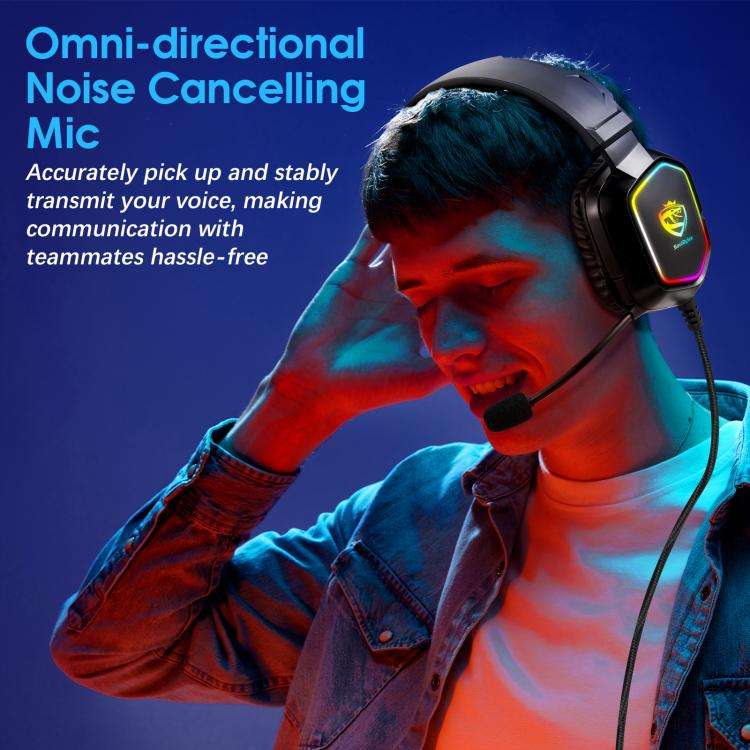 SoulBytes S21 Omni-directional Lightweight Memory Foam Ear Cushions Headset with Mic, Length: Abo...