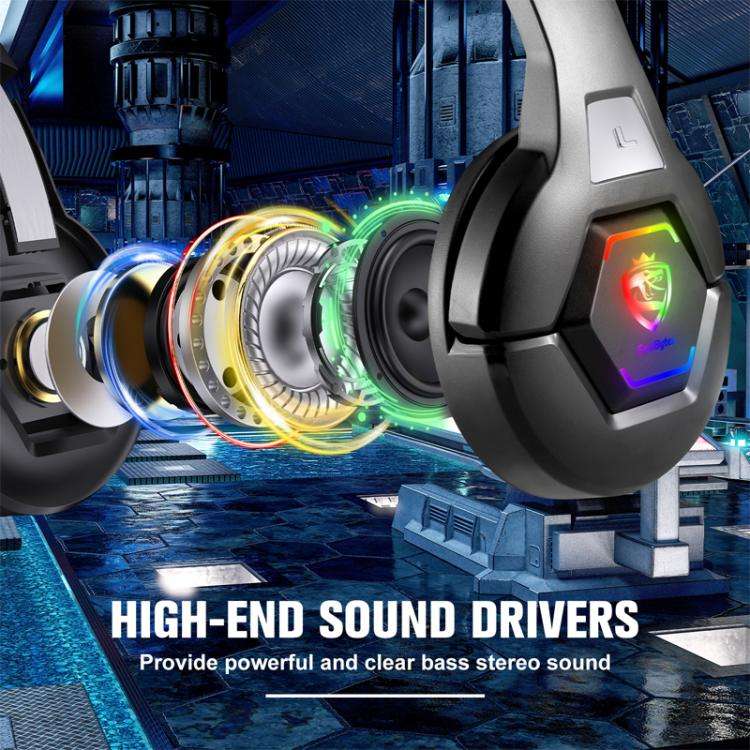 SoulBytes S100 Omni-directional Microphone Esports Headset, Length: About 1.9m(Blac)