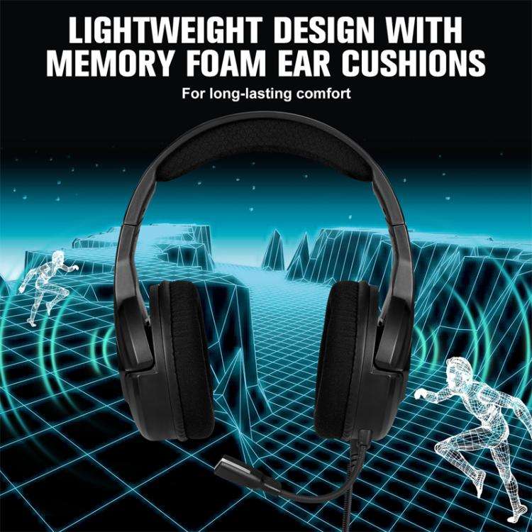 SoulBytes S100 Omni-directional Microphone Esports Headset, Length: About 1.9m(Blac)