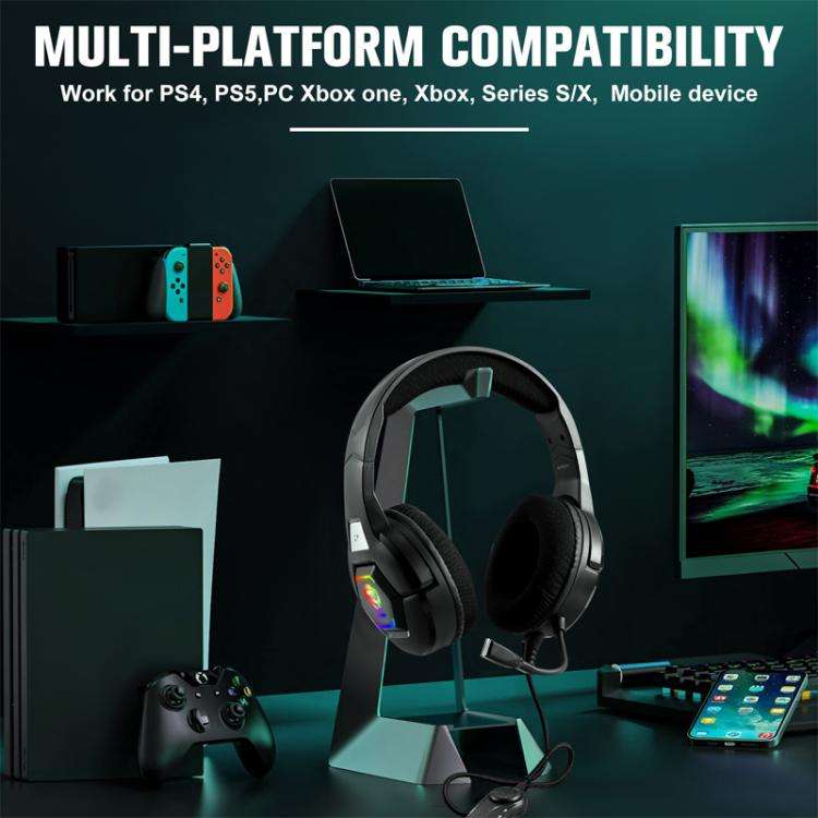 SoulBytes S100 Omni-directional Microphone Esports Headset, Length: About 1.9m(Blac)