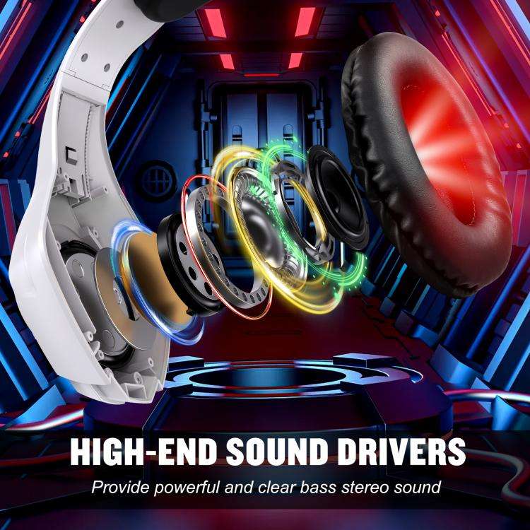 KOTION EACH GS410 Omni-directional Mic Noise Reduction Headset, Length: About 1.9m(White)