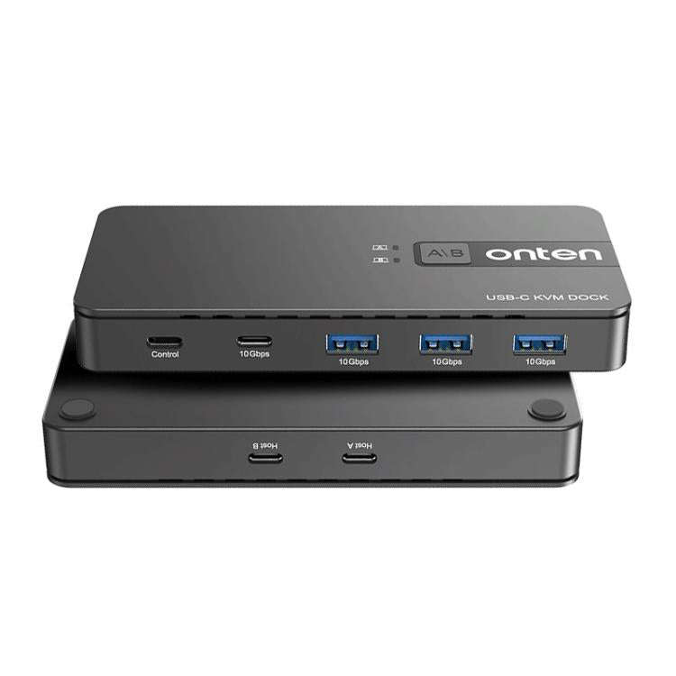 Onten KVM200 USB 3.2 Gen2 Sharing Switch 2 In 4 Out(Black)