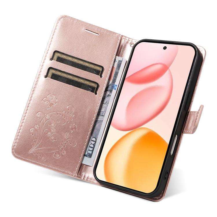 For Honor 400 Global 156.5mm 3D Butterfly Embossed Pattern Flip Leather Phone Case(Rose Gold)