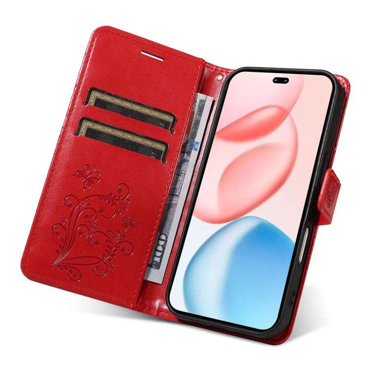 For Honor 400 Pro Global 160.8mm 3D Butterfly Embossed Pattern Flip Leather Phone Case(Red)