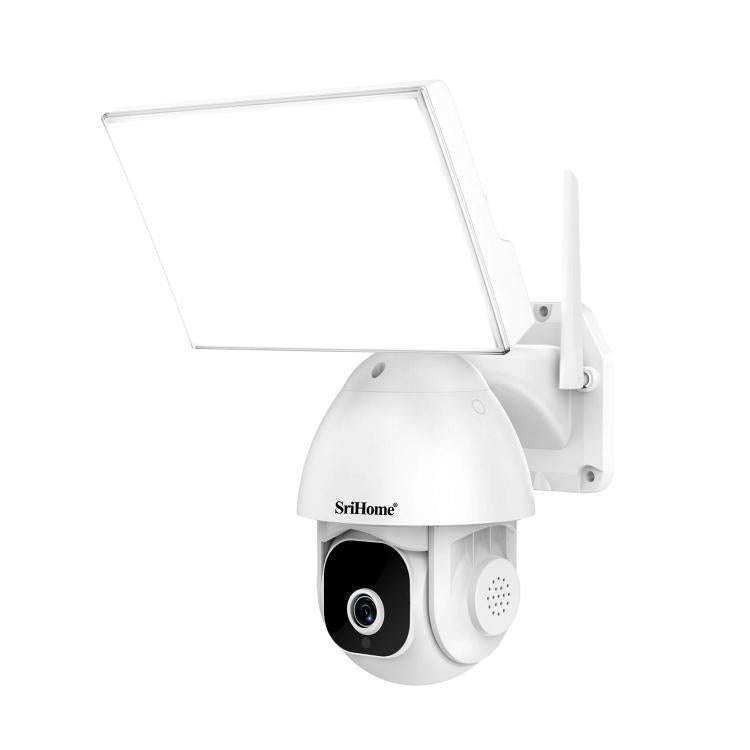 SriHome SH039 5MP QHD 5G WiFi Courtyard Floodlight Dome Camera(UK Plug)