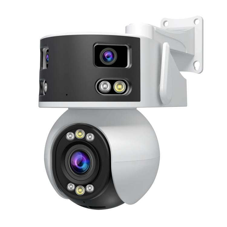 SriHome SH055 8MP HD Multi-lens 5X Optical Zoom Lens Panoramic PTZ Dome Camera(US Plug)