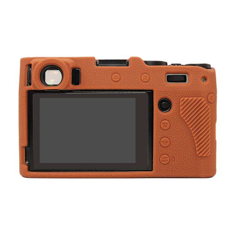 For FUJIFILM X100VI Litchi Texture Soft Silicone Protective Case(Brown)