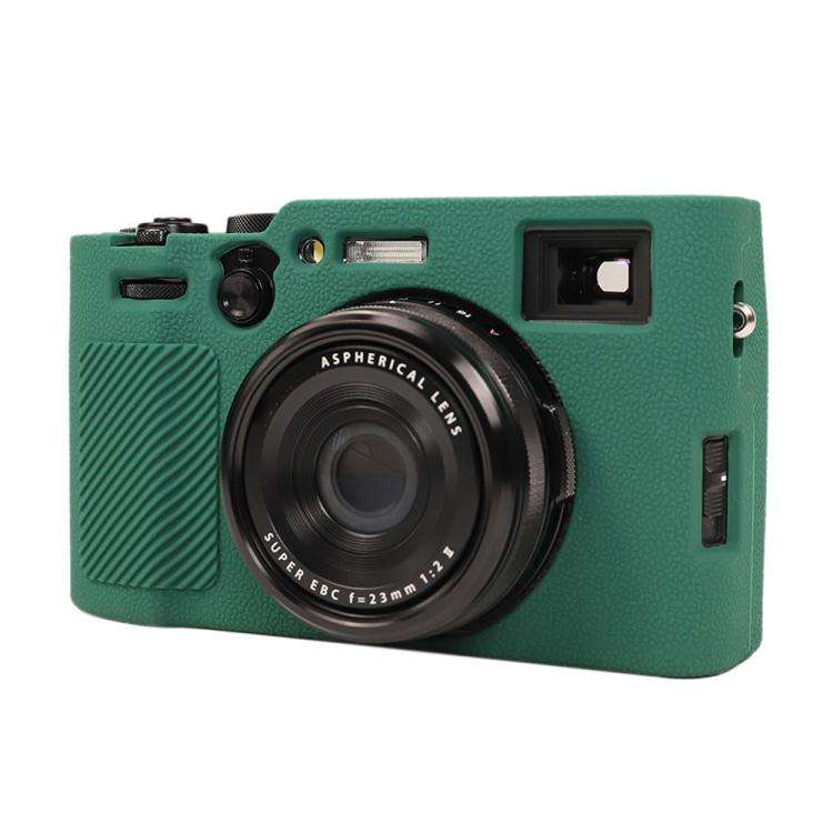 For FUJIFILM X100VI Litchi Texture Soft Silicone Protective Case(Green)