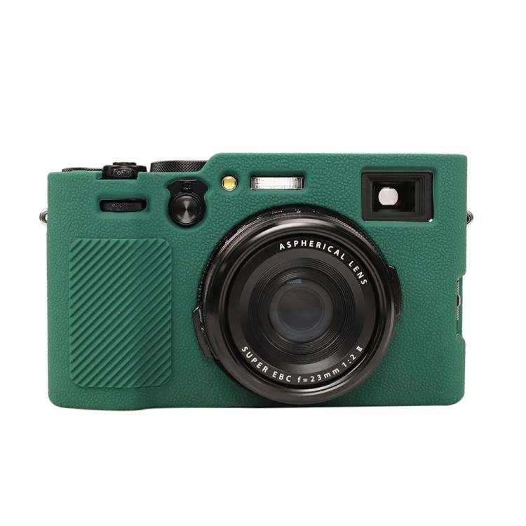 For FUJIFILM X100VI Litchi Texture Soft Silicone Protective Case(Green)