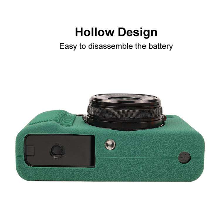 For FUJIFILM X100VI Litchi Texture Soft Silicone Protective Case(Green)