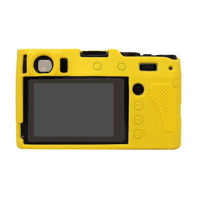 For FUJIFILM X100VI Litchi Texture Soft Silicone Protective Case(Yellow)