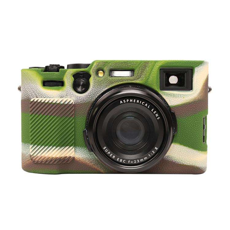 For FUJIFILM X100VI Litchi Texture Soft Silicone Protective Case(Camouflage)