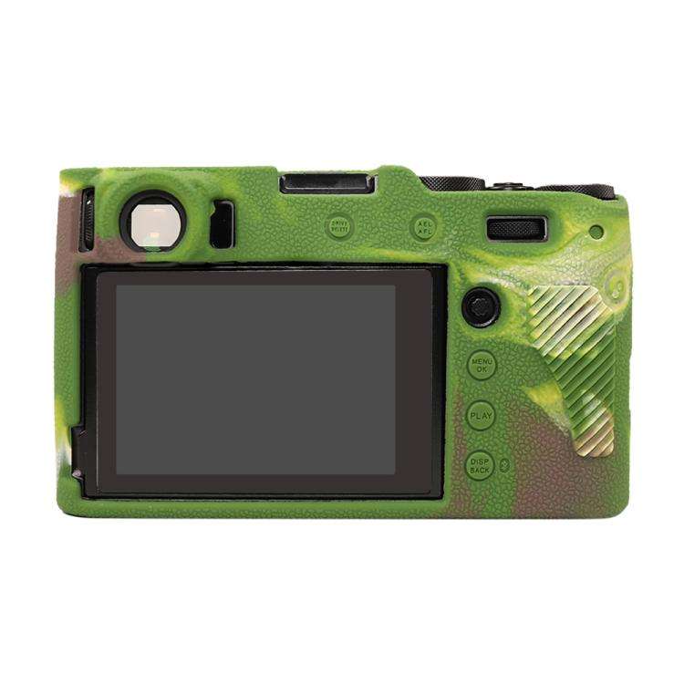 For FUJIFILM X100VI Litchi Texture Soft Silicone Protective Case(Camouflage)