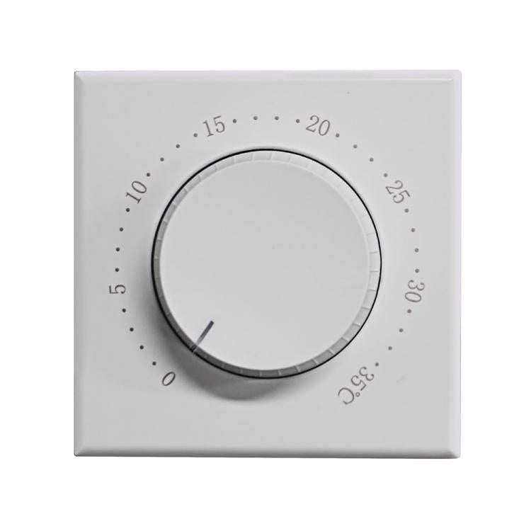 BHT-101GCL Boiler Heating Smart Home Screenless Knob Thermostat with Dual Color LED Indicator(White)