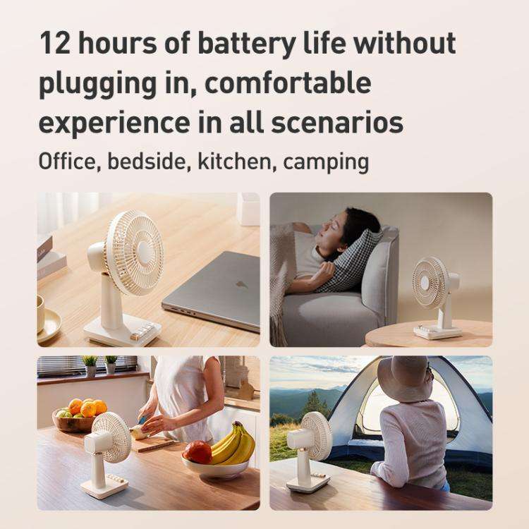 MOMAX IF20L2 Mini Soft Wind Desktop Electric Fan(Gold)