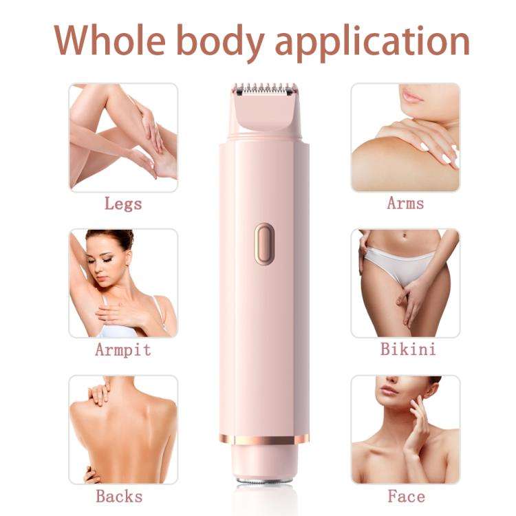 Type-C Double Head Female Private Parts Electric Shaver(Pink)